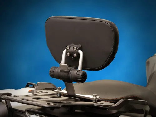 Sargent EM-5 Adjustable Passenger backrest KTM Adventure 2013-20, DTX, Topstitch, all black.