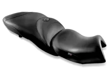 World Sport Performance Seat BMW K1600GTL Exclusive 2013-16, Black K-021 /Topstitch/BMW tag, Low Version front seat with touring rear seat and BMW-compatible integrated heat. World Sport Performance Seat BMW K1600GTL Exclusive 2013-16, Black K-021 /Topstitch/BMW tag, Low Version front seat with touring rear seat and BMW-compatible integrated heat.